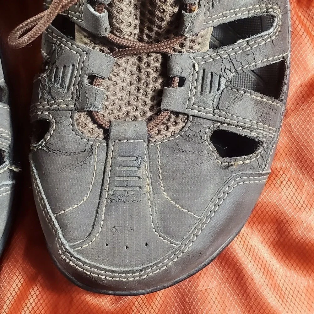 Teva Mens Brown 1002692 Adjustable Sports Slip On Hiking Sandal‎ Size US 9.5